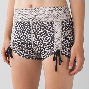 Lululemon liberty shorts leopard polk a dot